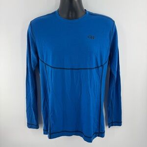 Outdoor Research Alpine Onset 150 Merino Wool Blend Base Layer Shirt Sz L (O1)